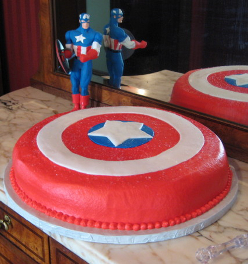 Captain America cake