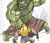 Ultimate Hulk vs. Wolvie gets animated...
