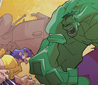 Anime Hulk and Wolvie scream at each other for 3 episodes before they fight...