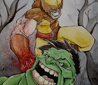 No, no, the itch is lower, Wolverine! 