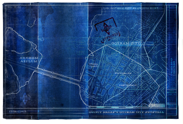 arkham asylum 2 blue prints