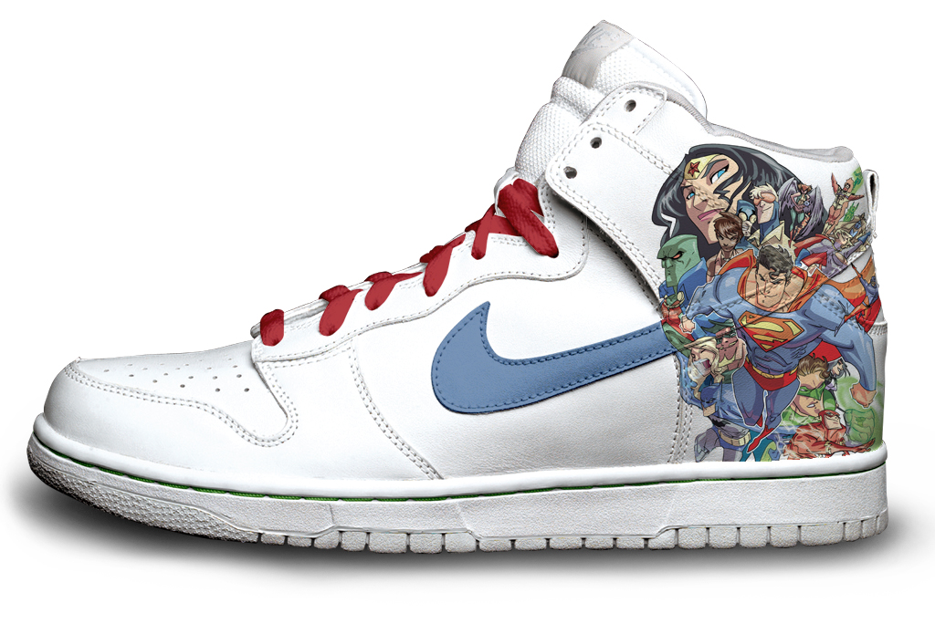 custom justice league shoes