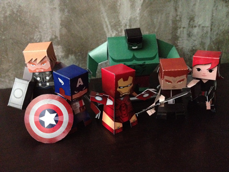 comic book paper toys