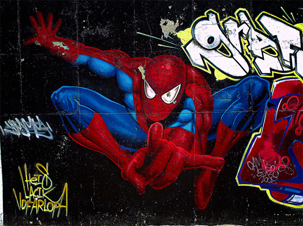 spider-man graffiti