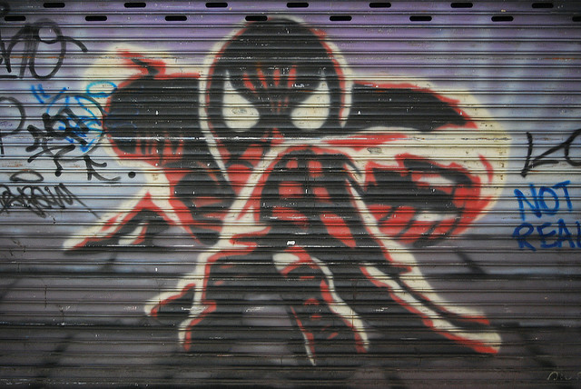 spider-man graffiti