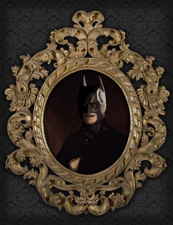 batman oil painting