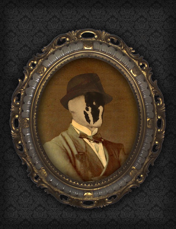 rorschach oil painting